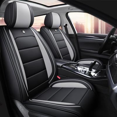 China Sports Universal Full Set PU Leather Car Seat Cover Suitable For Five Seats Car for sale