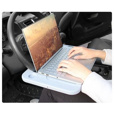 China Universal Wheel Tray Car Organizer With Tray Car Beef Tray Travel Steering Wheel Car Tables Durable Multiple Laptop Food for sale