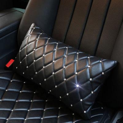 China Luxury Professional Leather Lumbar Support Car Waist Pillow With High Quality for sale