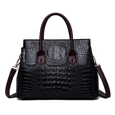 China New Crocodile Pattern Bag Fashion Tote Bag Waterproof Single Shoulder Messenger Bag Handbags For Women Luxury for sale