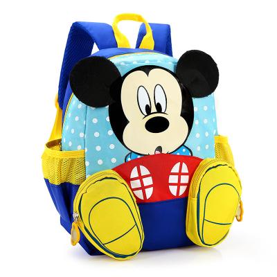 China Mickey Mouse Kindergarten Cute Cartoon Backpack Nylon Breathable Waterproof Backpack for sale