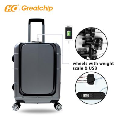 China Easily Show Weight USB Weight Scale Wheels Smart Luggage Spare Parts for sale