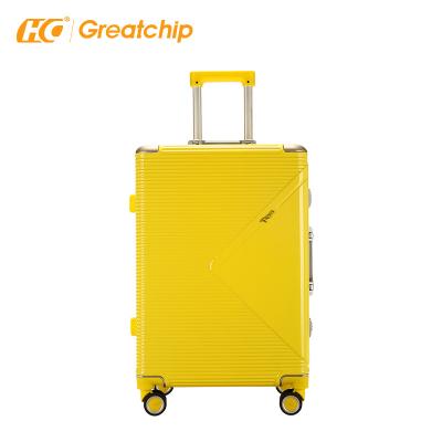 China Shell Trolley Luggage Weight Scale Custom Hard Traveling Hard Shell Suitcase Case Handle PC Luggage Bag for sale