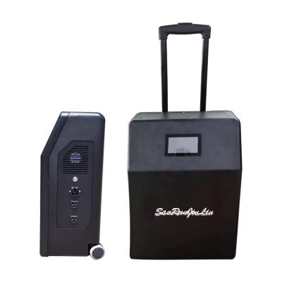 China 2400w Cigar Lighter Wholesale Price Portable Solar Power Bank UPS Power Station With Expandable Batteries for sale