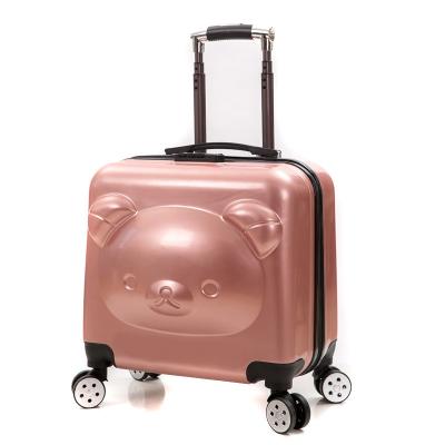 China Stationary Zipper Casters PC Trolley Kid's Unisex Travel Luggage With Wheels for sale