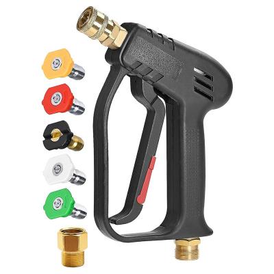 China New China-Chic High Pressure Short Gun 4000psi Multi used for Car Wash with 5 color nozzles and M22-14 Converse 15 Adapter for sale