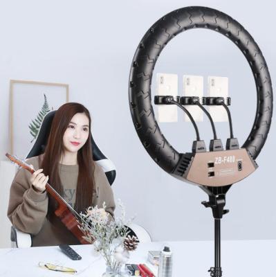 China 18 Inch Ring Light With Remote Bi-color 60W LED Ring Light 18 Inch 3000K-6000K Dimmable Ring Light With Stand for sale