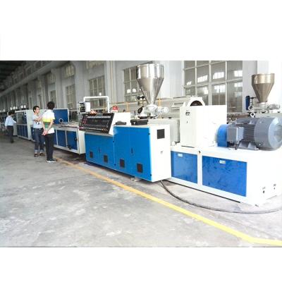 China Bar WPC Door Frame Profile WPC Decking Profile Extrusion Line with Laminating Machine for sale