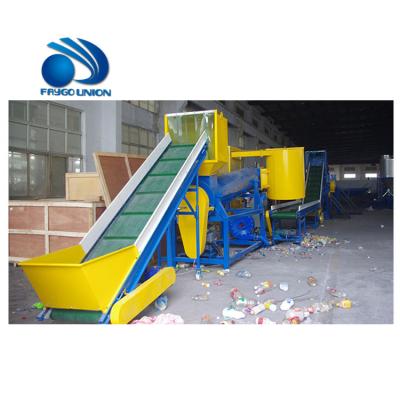 China Pellets FAYGO UNION Recycling Key Stainless Flake Carbon Steel 500kg/h Machine Pet Bottle Washing Plastic Line for sale