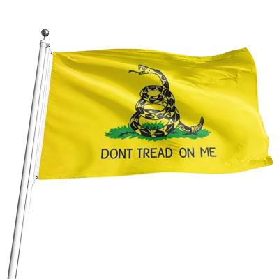 China Stock FLYING Wholesale 3X5 Ft Polyester Don't Tread On Me Gadsden Flag for sale