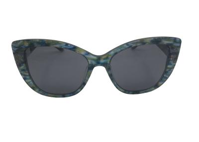 China Cateye acetate sunglasses Men Women special green pattern UV 100% for sale