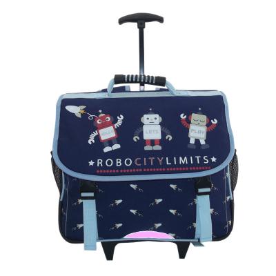 China Anti Theft Back To School Popular School Gear Trolley Fixed Backpack For Boys for sale