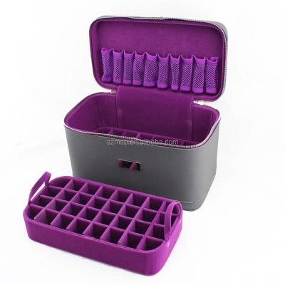 China Fashion 74 Vials Essential Oil Tray Case 2 Layers MOQ 6pcs for sale