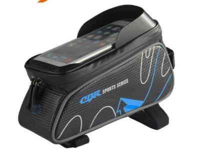 China Top Phone Front Frame Bag, Waterproof Phone Case Pipe Bag Bike Mount Cycling Top Top Pipe Bag for sale