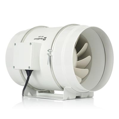 China 200mm large ducted fan motor 50hz 3p indoor high pressure brushless electric exhaust for quiet bathroom for sale