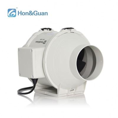 China Hotels 4 Inch EC Mixed Built-in Flow Duct Fan Exhaust Ventilation Fan For Grow Awning for sale