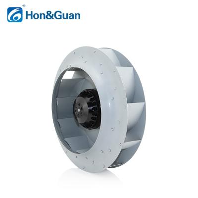 China Honey& Guan Industrial AC 220v 240v DC Industrial High Pressure EC Blower Impeller Centrifugal Ventilation Fan Backward Curved for sale