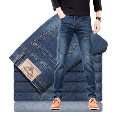 China 2022 new fashion spring style men's jeans men's straight casual long pants breathable stretch jeans for sale