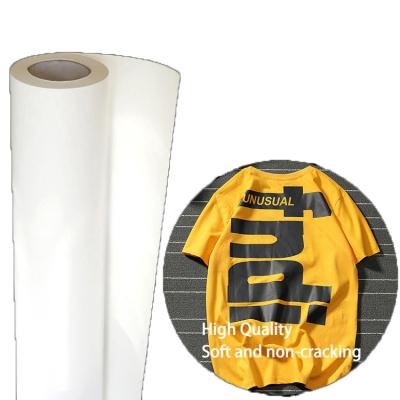 中国 Digital printing white color hot print film pet heat transfer film 販売のため