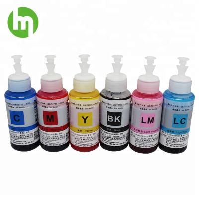 Cina L800 L1800 Dye Ink 70ml/Bottle 6 Colors Refill Waterbased Ink for EPSON L Series Printers in vendita