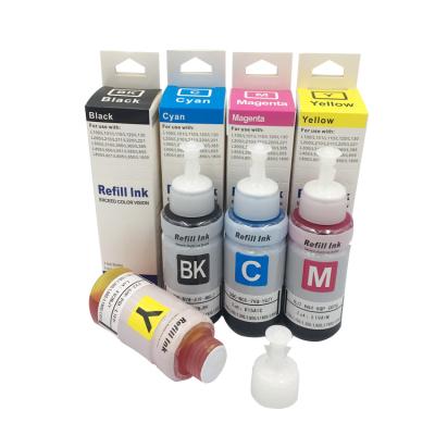 China 70ml price premium refill cartridge 664 ink-jet bulk water based digital universal ciss dye ep t664 printing bottle ink Te koop