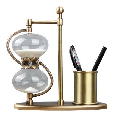 China Retro creative home decoration office desk study decoration gift home accessories hourglass for sale