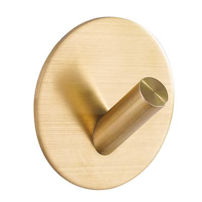 China 113Y-XB Hooks Towel Door Hook Gold Coat Robe Wall Mounted Viable Hanger For Bathroom Kitchen Foyer Garage for sale