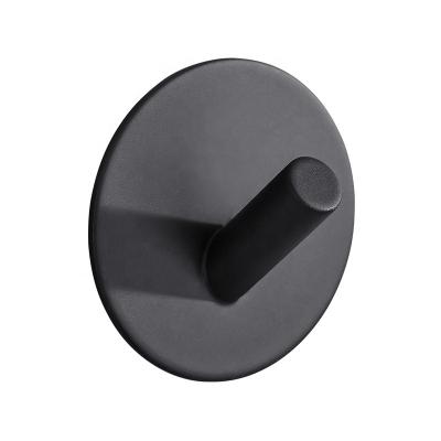 China American Style Black Adhesive Hooks Bathroom Towel Hangs Wall Heavy Duty Robe For Hanging Coat, Robe, Towels, Hats, Bathroom, Shower 113Y-1-BK for sale