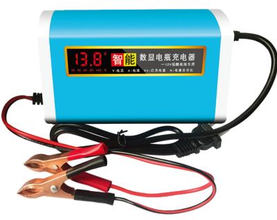 China Automatically 12V2A lead acid battery charger lithium battery lifepo4 chargers for e-rickshaw scooter e-bike 17X6X7.8cm for sale