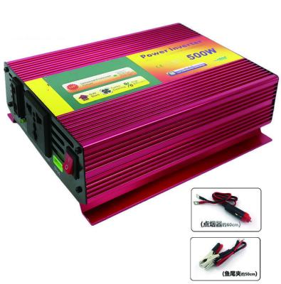 China Avional 12V500W DC/AC Battery Modified Inverters/Converters with USB Output Fixed Wave Multiple Output Type Real High Power Ups for sale