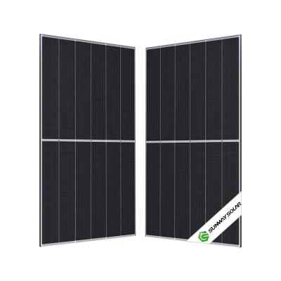 China Solar Power System Solar Panel 600w Latest Monocrystalline Solar Panels Half Cut 156 Cell Big Size for sale