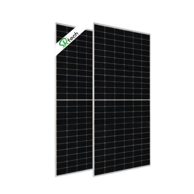 China Solar Panel 555w 550w Low Level Solar Panel System 144 Cell Black Half Solar Power Price Panel High Output For Home Use for sale