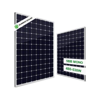 China Rich solar system 500w 48v solar panel home commercial solar panel system mono crystalline solar panel for sale