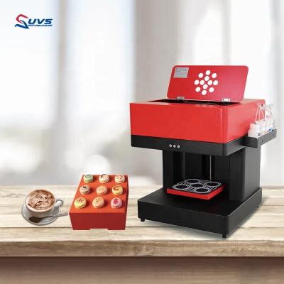 China food & Beverage Factory 4 Cup Coffee Printer Printing Machine Chocolate Food Cake Photo Art Coffee Printer Edible Selfie for sale