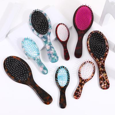 China Ladies Hair Decoration 2022 New Fashion Unique Design Air Cushion Hair Brush For Hair Acetate Wet And Dry Hair Combs And Brush for sale