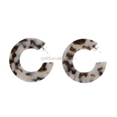 China Circle Earrings Celluloid Acetate Accessories Small Scale Earring 