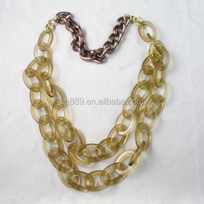 China Best Selling High Quality Acrylic Charm Necklaces Acrylic Chain for sale