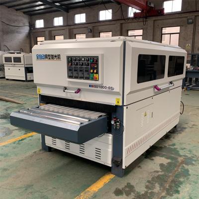 China Automatic Combination Woodworking Door Cabinet Machinery Repair Shops MDF Disc Roller Brush Polishing Machine for sale