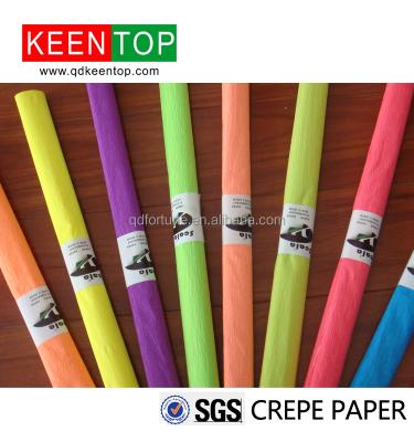 China Decoration color moisture-proof crepe paper and fresh flower wrapping crepe paper to make flower for sale