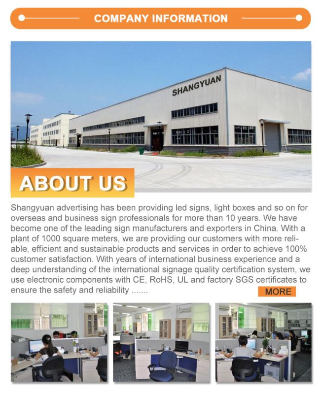 Verified China supplier - Luoyang Shangyuan Advertising Co., Ltd.