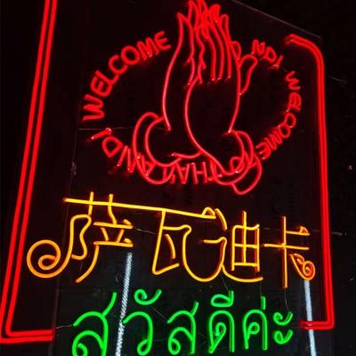 China High Quality Eco-friendly Customs Lead Hello There Rock Roll Neon Sign Lightning Bolt for sale