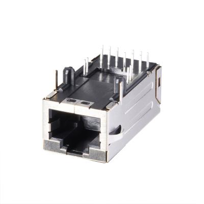 China Flame Retardant High Speed ​​INPUT SIDE JACK TRANSFORMER WITH 5G LED for sale