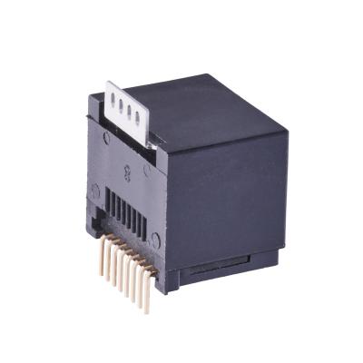 China RJ45 TOP INPUT SMT 8P8C JACK CONNECTOR Flame Retardant for sale