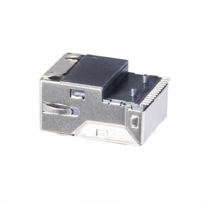 China INPUT SMD SIDE TRANSFORMER SIDE TRANSFORMER Fireproof RJ SERIES FEMALE JACK CONNECTOR WITH LED for sale