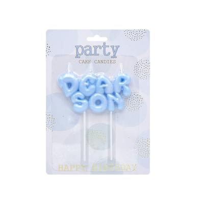 China Handmade Blue Birthday Candles Decorations Party Supplies Set For Birthday Ballerina Party for sale