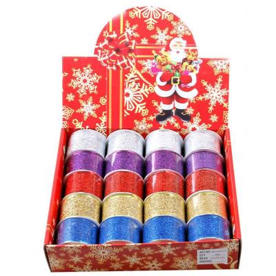 China Double Face Wholesale Christmas Ornament Christmas Ribbon for sale