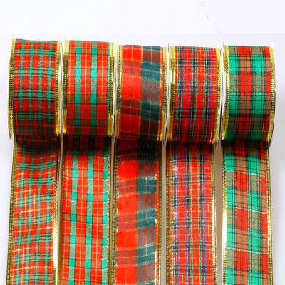 China Christmas Decoration DIY Gift Wrapping Sustainable Christmas Ribbons for sale