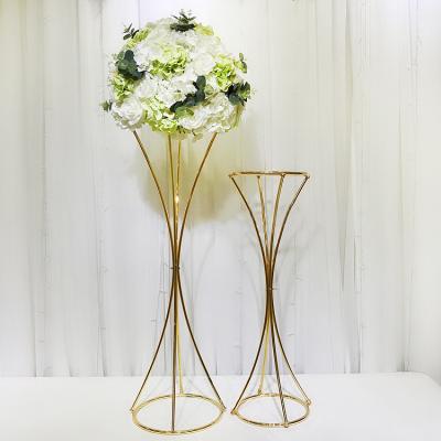 China Durable Tall Metal Flower Ball Stand Wedding Table Centerpiece Decorations Shop Stand Frame Holder Shelf Display For Event Decoration for sale