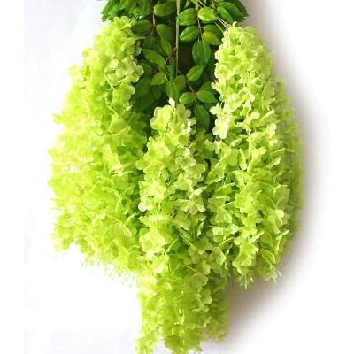 China decorative flowers & Garlands Home Plant Wall Hanging Garland Arch Wedding Decorations Home Garden Silk Decoration Fashion Wisteria Vine Artificial Flowers for sale