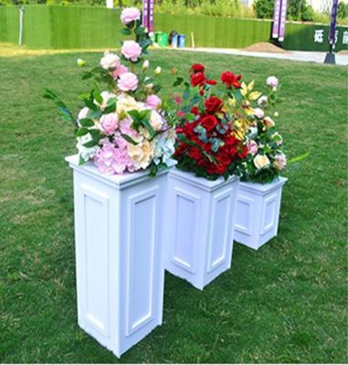 China European Party/Banquet Road Lead Support PVC Cut Out Roman Columns Pillar Wedding Plinth For Wedding Decoration Wedding Props for sale